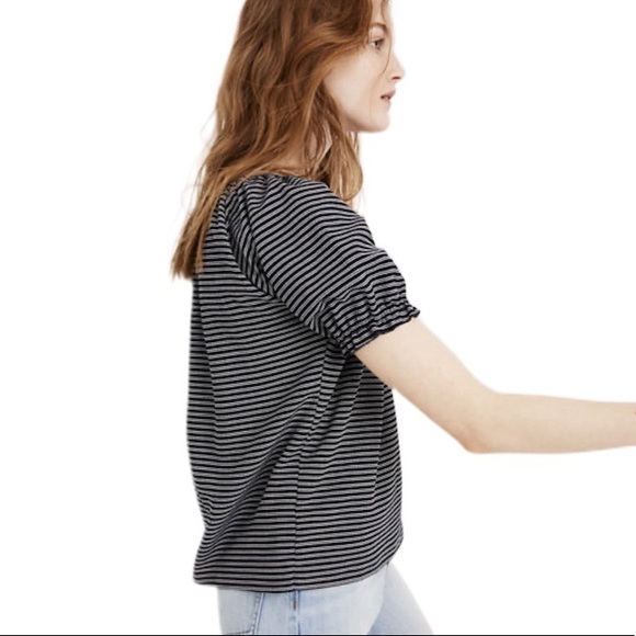 Madewell Texture and Thread Peasant Top - Picture 3 of 4